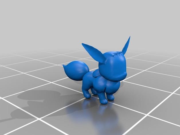 Pokemon GO 任天堂 口袋妖怪 宠物小精灵 神奇宝贝伊布3D打印模型