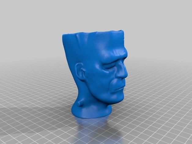 头像造型笔筒3D打印模型