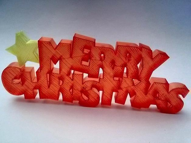 Merry Christmas 圣诞装饰3D打印模型