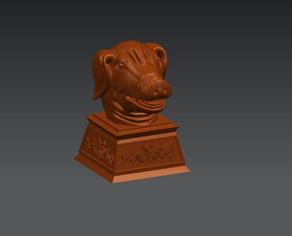 十二生肖圆明园兽首铜像模型3D打印模型