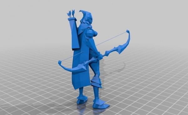英雄联盟LOL寒冰射手艾希3D打印模型