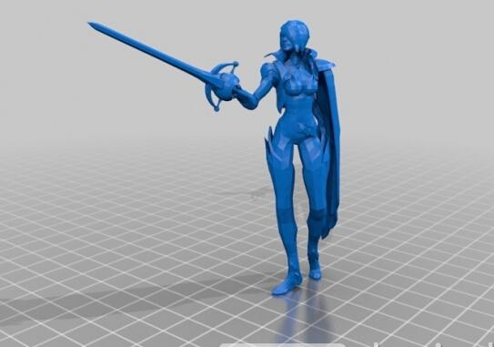 英雄联盟LOL无双剑姬菲奥娜3D打印模型