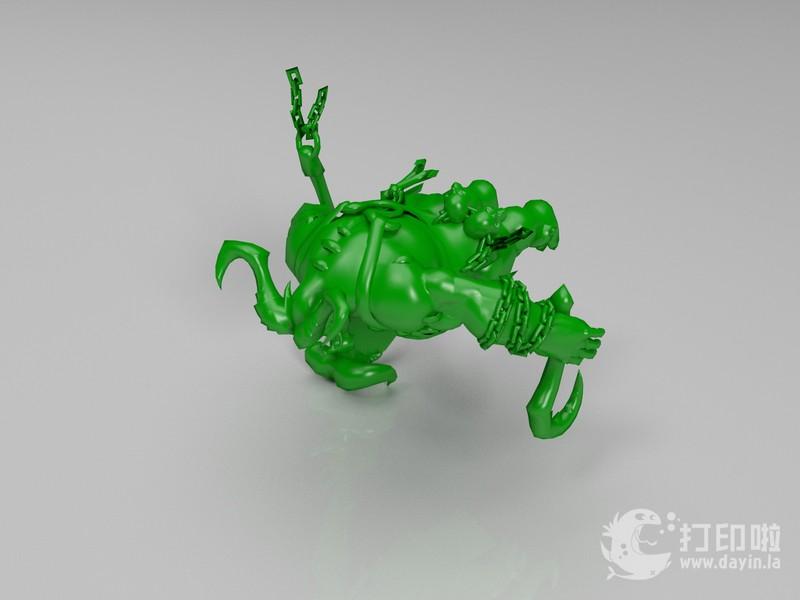 暗黑3风暴英雄 屠夫3D打印模型