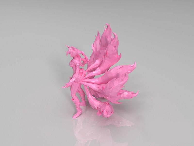 英雄联盟LOL 焰尾妖狐阿狸3D打印模型