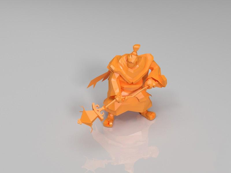 英雄联盟LOL 武器大师-贾克斯3D打印模型