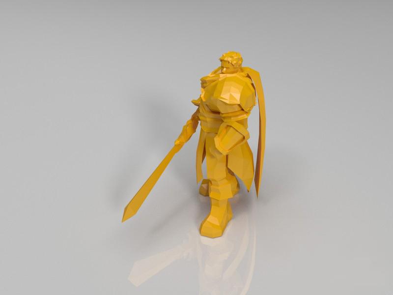 英雄联盟LOL 德玛西亚之力-盖伦3D打印模型
