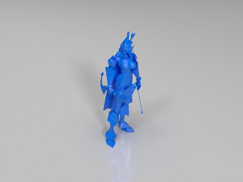 英雄联盟LOL 寒冰射手3D打印模型