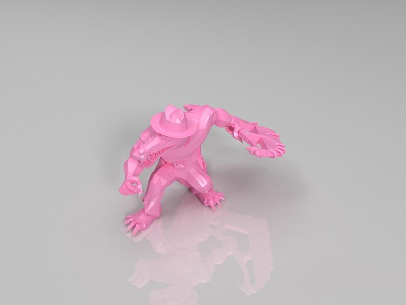 英雄联盟LOL 荒漠屠夫 雷克顿3D打印模型