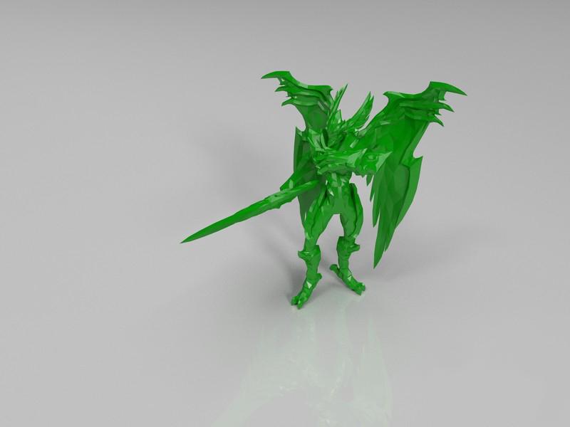 英雄联盟LOL 剑魔 仲裁骑士3D打印模型