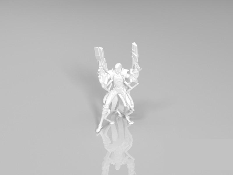 英雄联盟LOL 卢锡安3D打印模型