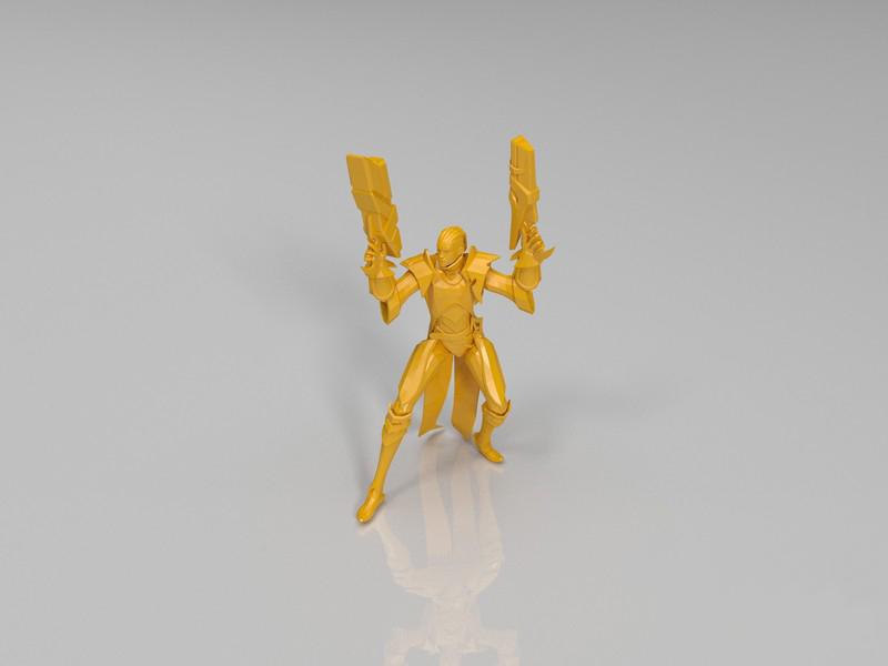 英雄联盟LOL 圣枪游侠 卢锡安3D打印模型