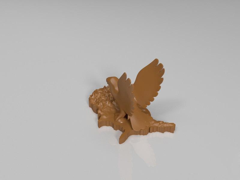 美国之鹰3D打印模型