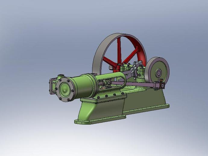 蒸汽引擎3D打印模型