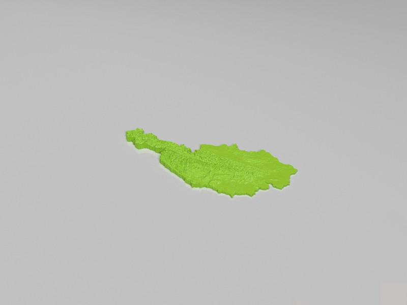 奥地利地形3D打印模型