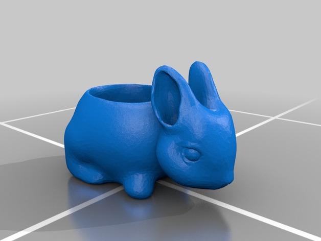 复活节兔子糖果盒3D打印模型