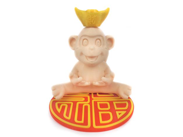 猴年吉祥3D打印模型