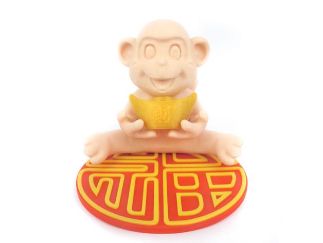 猴年吉祥3D打印模型