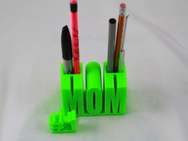 Mom笔筒3D打印模型