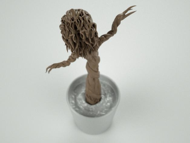 翩翩起舞的格鲁特3D打印模型
