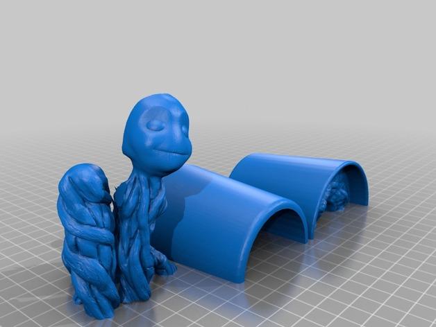 翩翩起舞的格鲁特3D打印模型