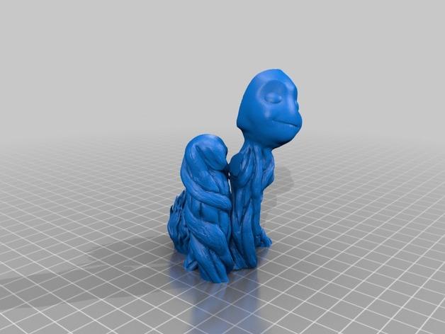翩翩起舞的格鲁特3D打印模型