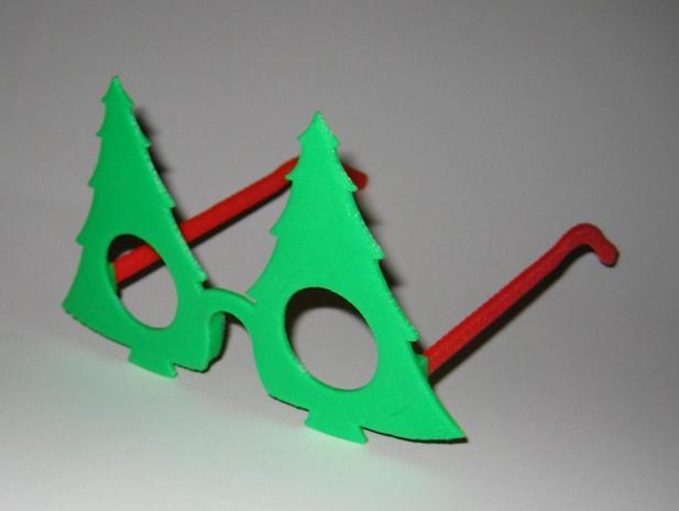 圣诞树眼镜3D打印模型