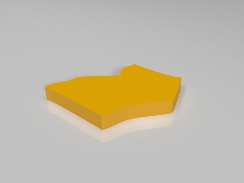 非洲地图拼图模型3D打印模型
