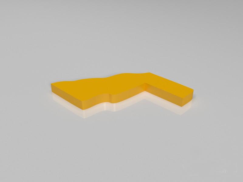 非洲地图拼图模型3D打印模型