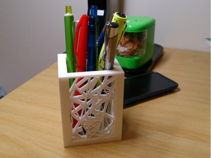 镂空笔筒3D打印模型