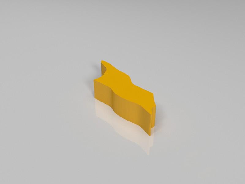 亚洲地图拼图3D打印模型