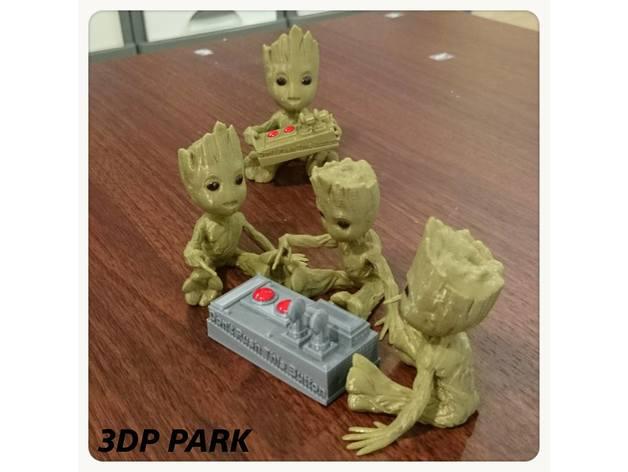 树人格鲁他 不要按这个钮！3D打印模型