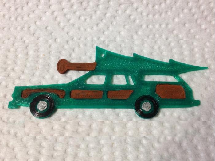 圣诞饰品 圣诞小车3D打印模型