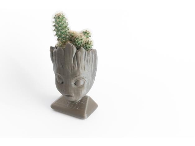 格鲁特小花盆3D打印模型
