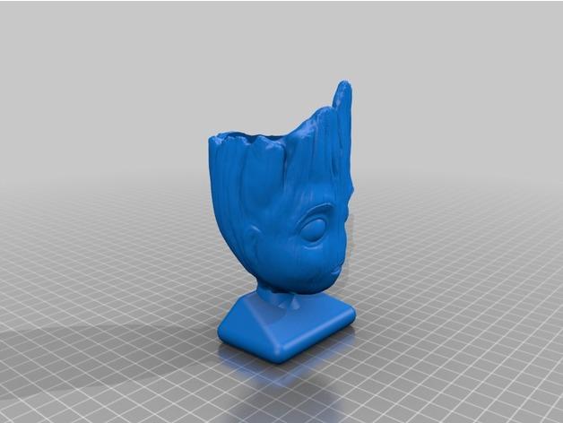 格鲁特小花盆3D打印模型