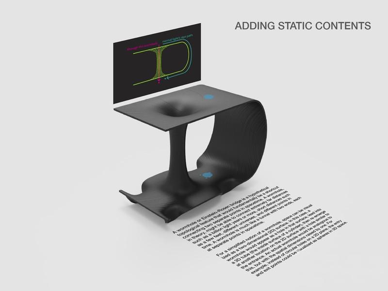 空间虫洞（罗森爱因斯坦桥）3D打印模型