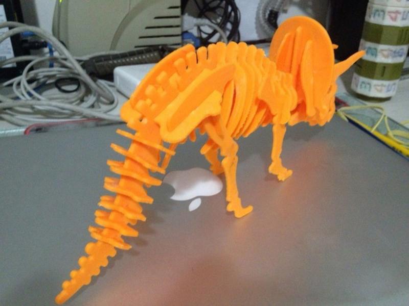 三角龙3D打印模型