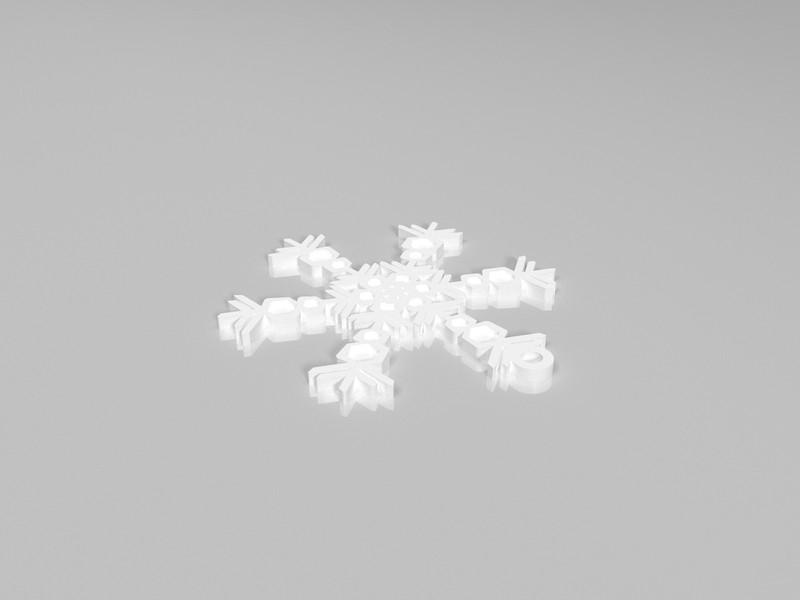 3D打印雪花集合3D打印模型