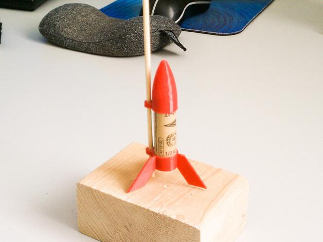 doubi小火箭3D打印模型