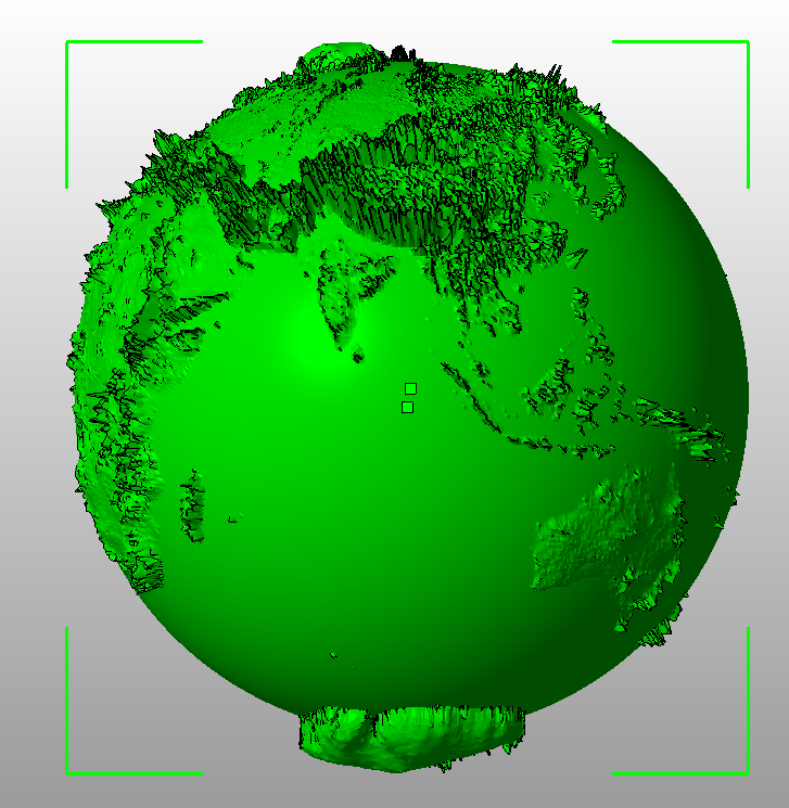 地球立体构造3D打印模型