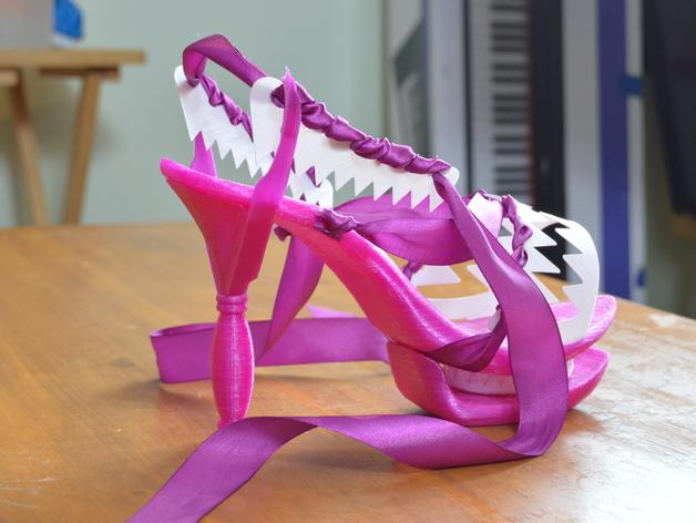 绑带高跟鞋3D打印模型