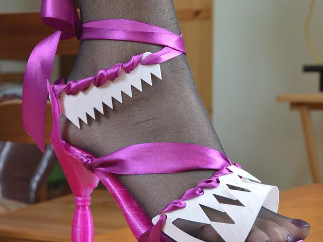绑带高跟鞋3D打印模型