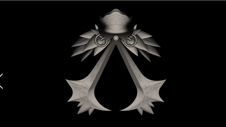 刺客信条 logo3D打印模型