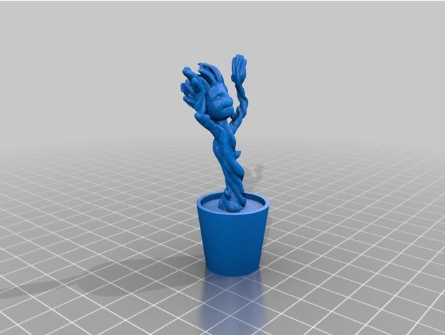格鲁特宝宝 Don't Burn Baby Groot3D打印模型