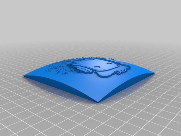 DJ格鲁特宝宝 透光浮雕3D打印模型