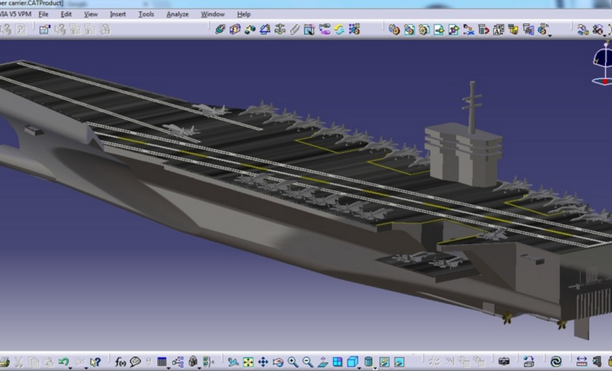 3D打印航母3D打印模型