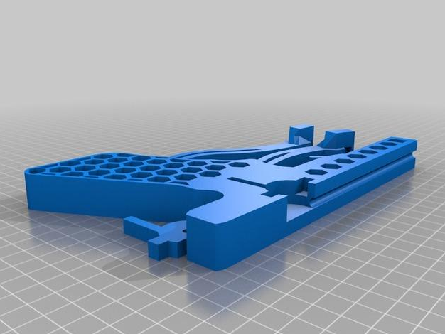 橡皮筋玩具枪3D打印模型