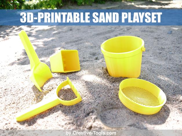 3D打印沙滩玩具套装
