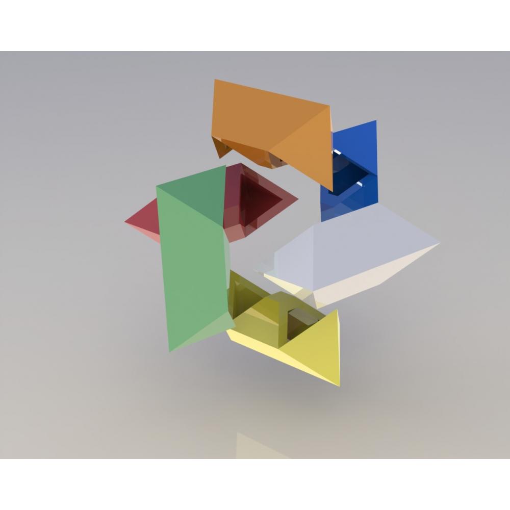 立体拼图3D打印模型