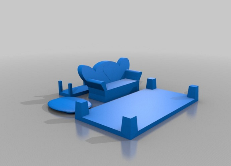 3D打印 可爱娃娃屋 玩偶屋3D打印模型