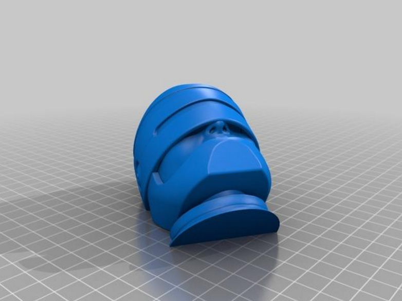 机械战警头盔3D打印模型